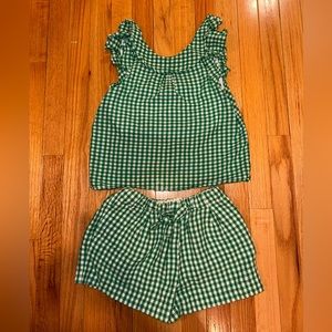 CrewCuts shorts set. Kelly green. Size 8